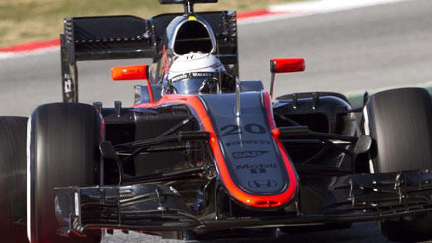 Kevin Magnussen, durante los entrenamientos.