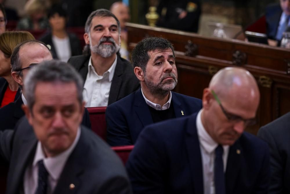 Els acusats del judici del Procés al Tribunal Suprem