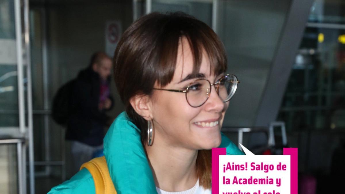 Aitana Ocaña sale de la Academia y se va al cole