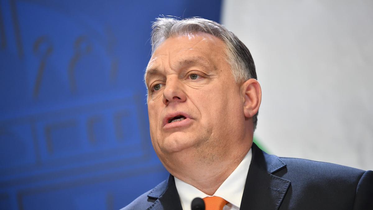 El primer ministro de Hungría, Víktor Orban, en una rueda de prensa en Budapest.