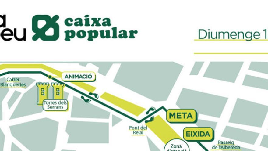 Recorrido de la Volta a Peu València Caixa Popular