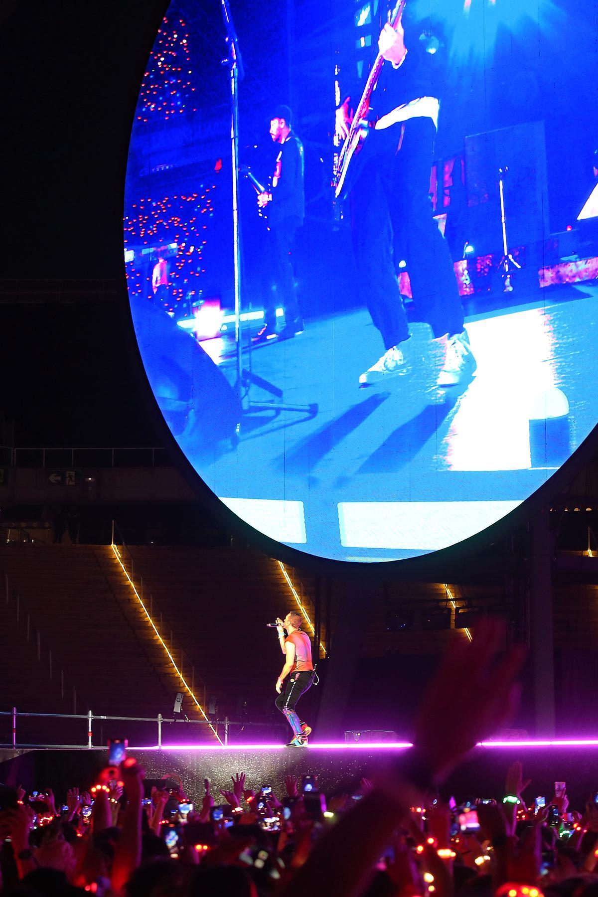 Coldplay en el Estadi Olímpic Lluis Companys