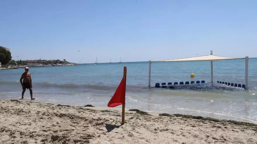 La playa de la Albufereta, en Alicante, cerrada hasta nuevo aviso por contaminación