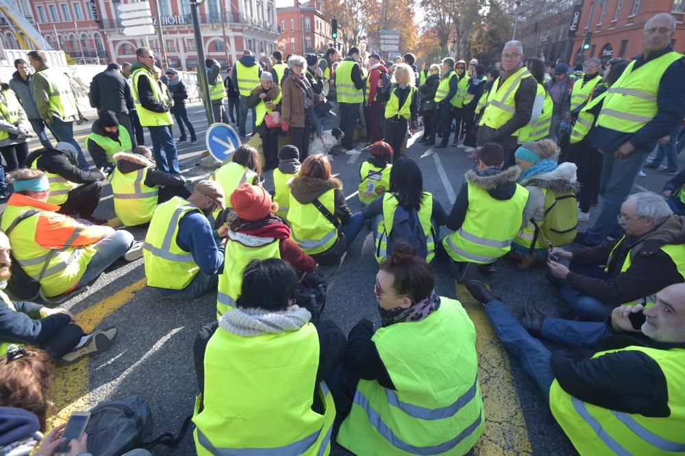 Protesta en París de los ''chalecos amarillos''