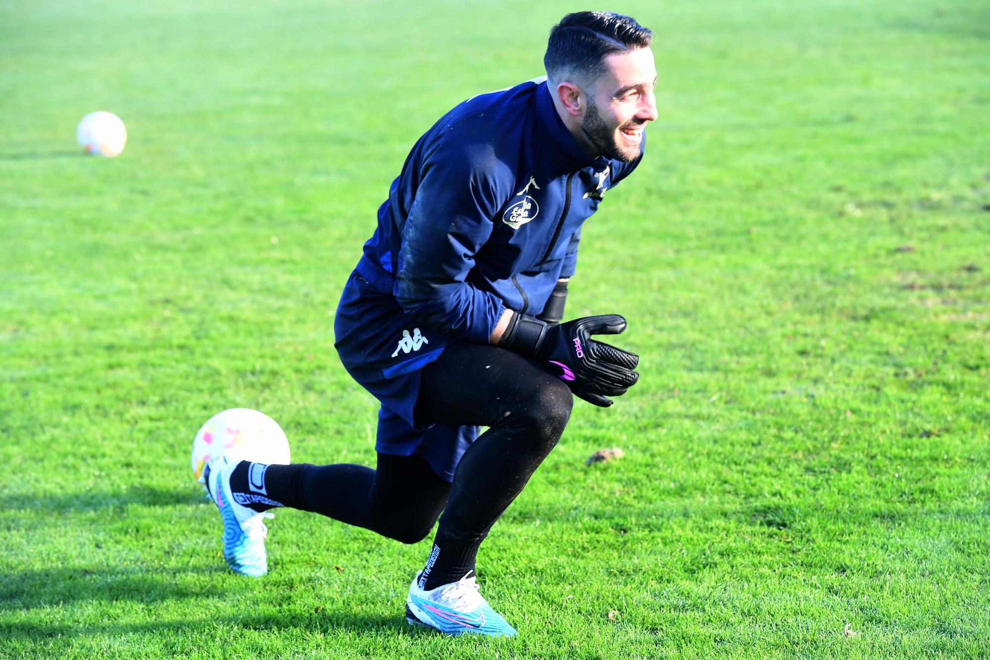 Entrenamiento del Deportivo en Abegondo