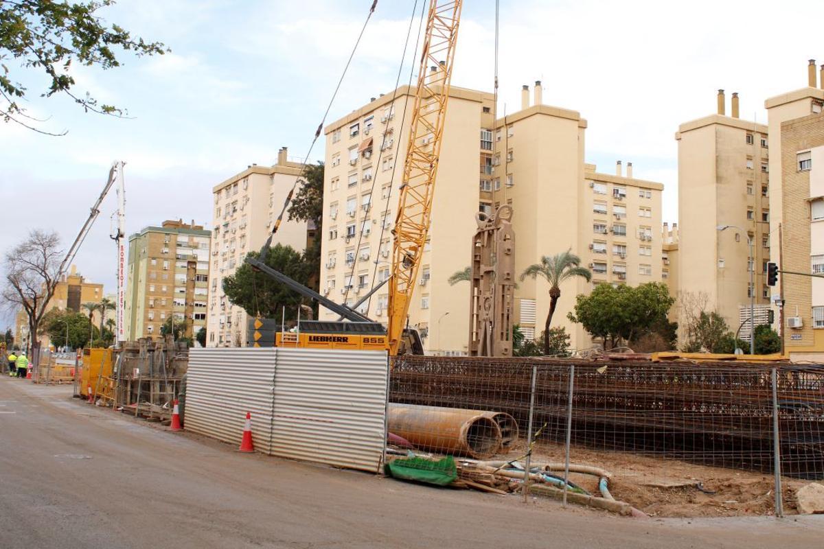 Las obras de la línea 3 del Metro de Sevilla en Pino Montano en el primer mes de 2026