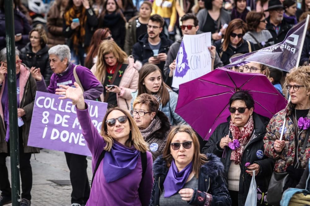 Manifestación del 8 de marzo en Alcoy.