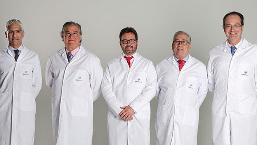 Miembros del equipo de Traumatología de Quirónsalud Alicante.