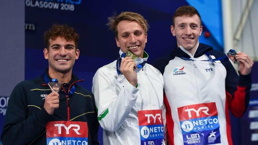 El español Joan Lluis Pons, bronce en la final de 400 estilos