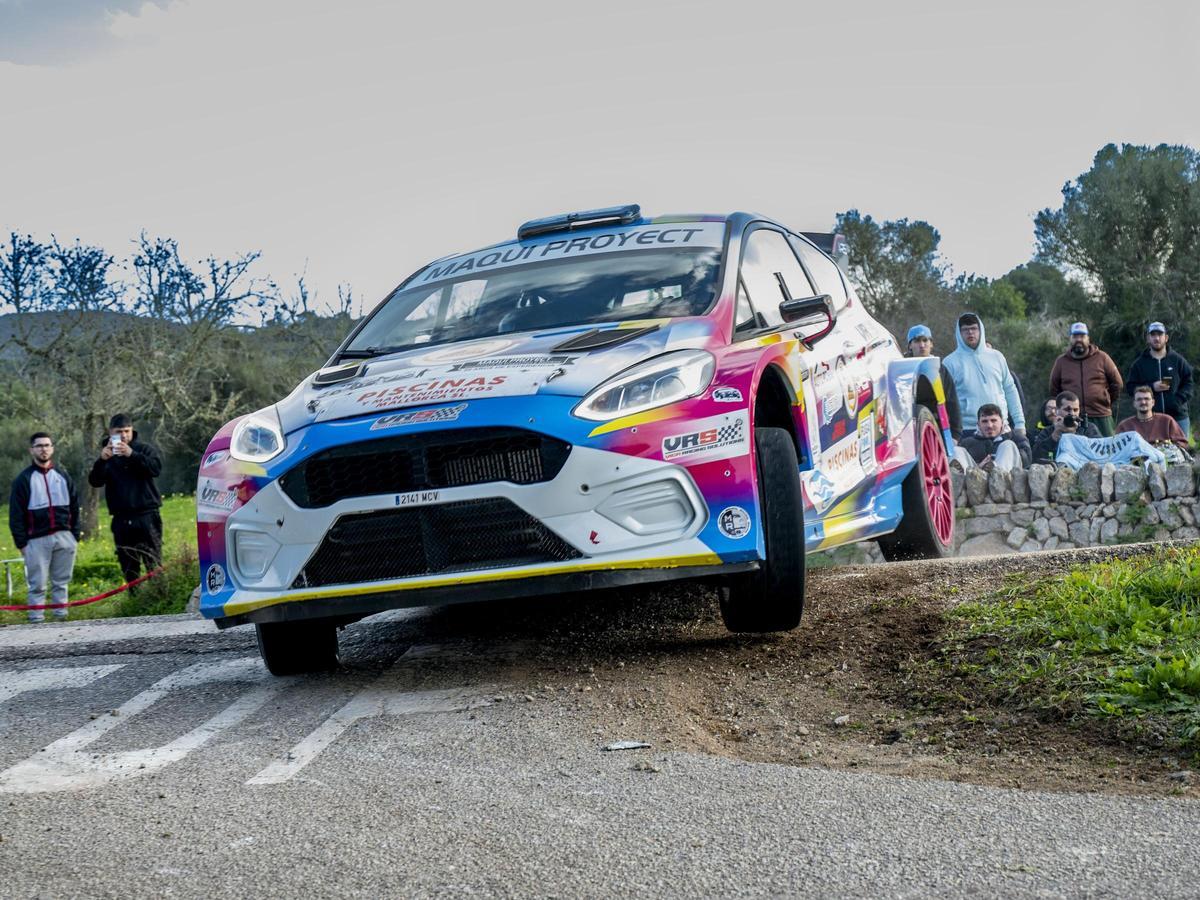 Miguel Angel Campins, en el Rallysprint de Santanyí.