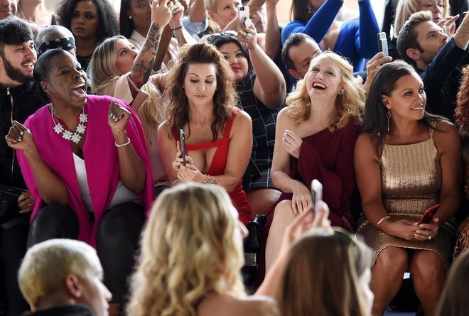 Leslie Jones en el desfile de Christian Siriano