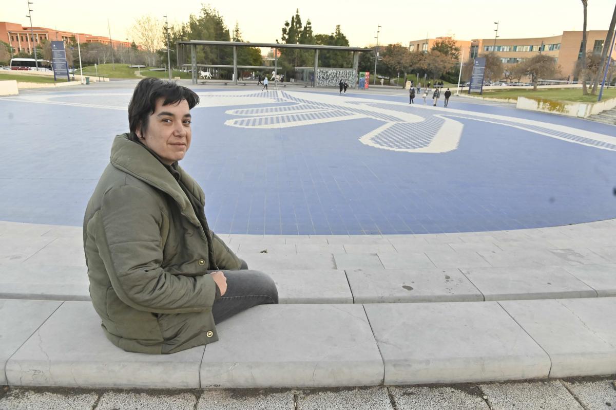 Inma García, en la Univesitat Jaume I de Castelló.