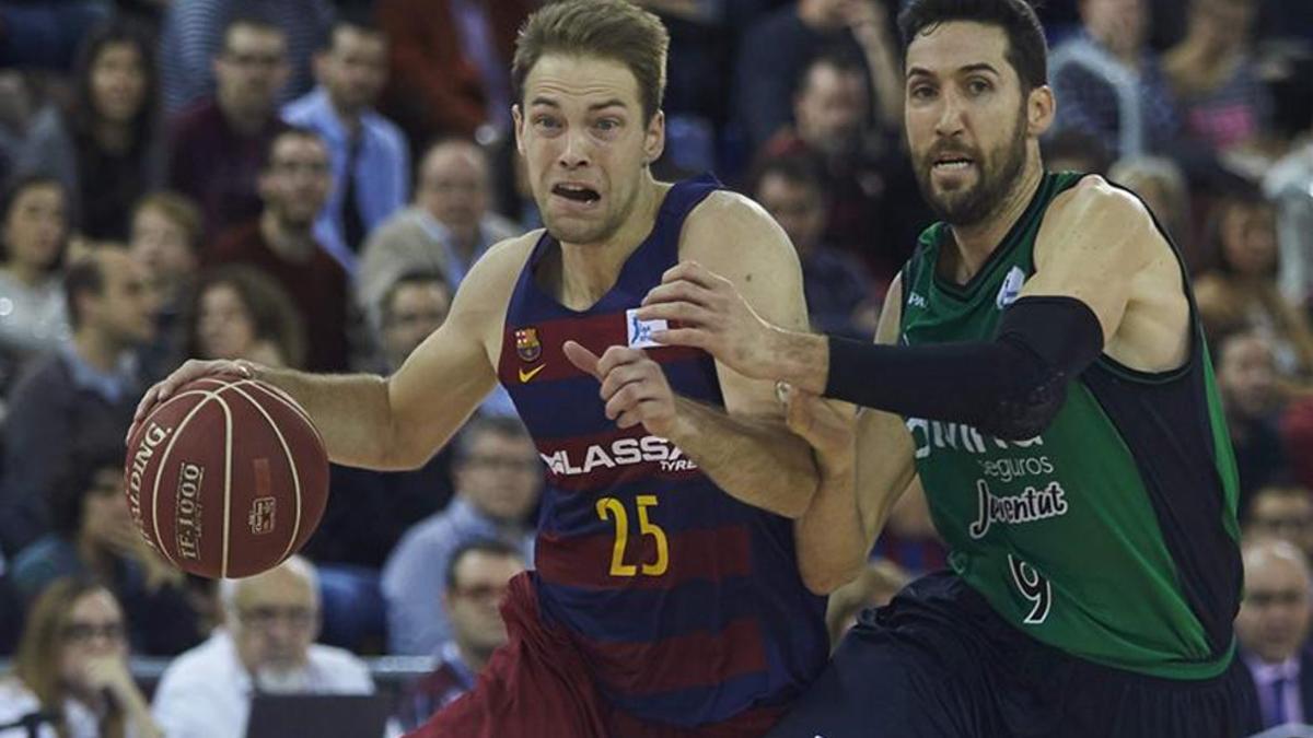 Koponen y Sergi Vidal, en el partido de ida