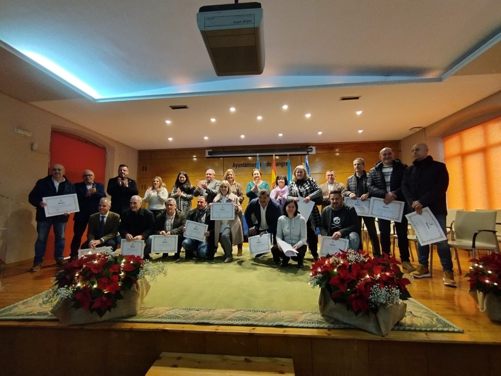Entrega de medallas a los trabajadores veteranos del Ayuntamiento de Langreo