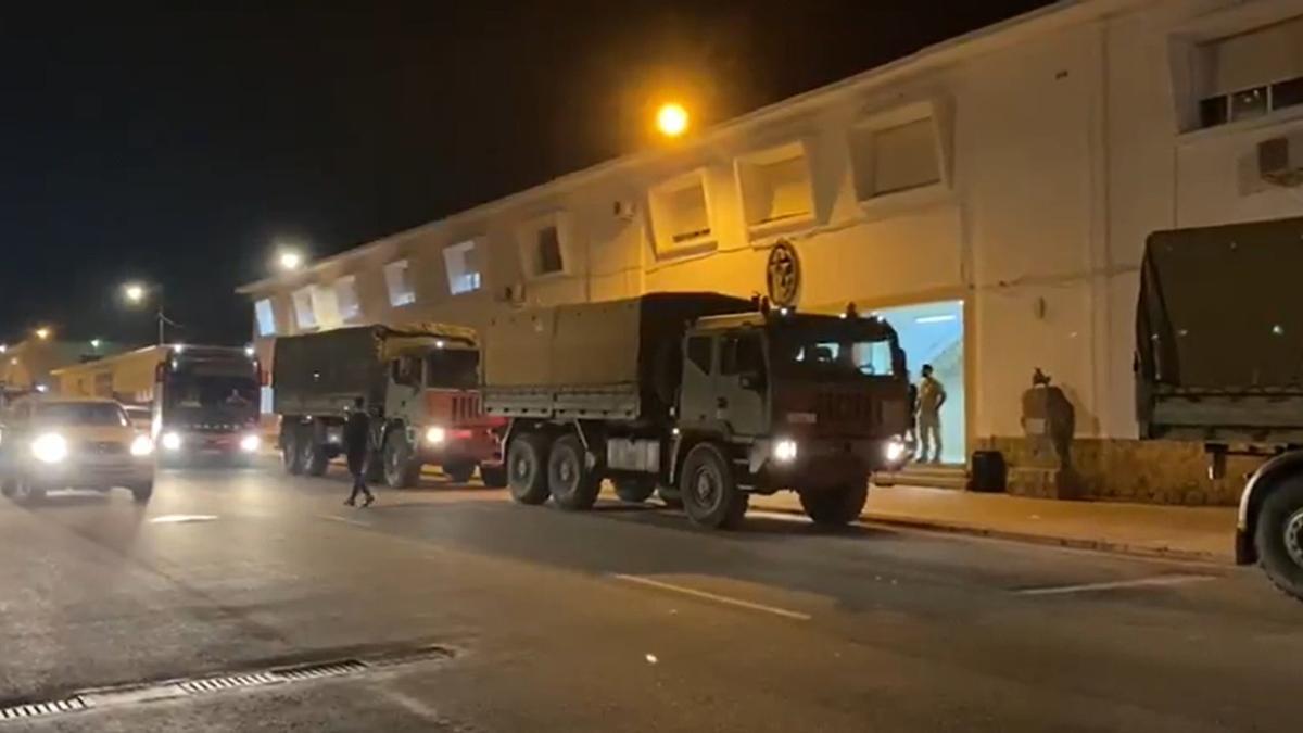 Salida de miembros del Ejército hacia las zonas afectadas por la DANA