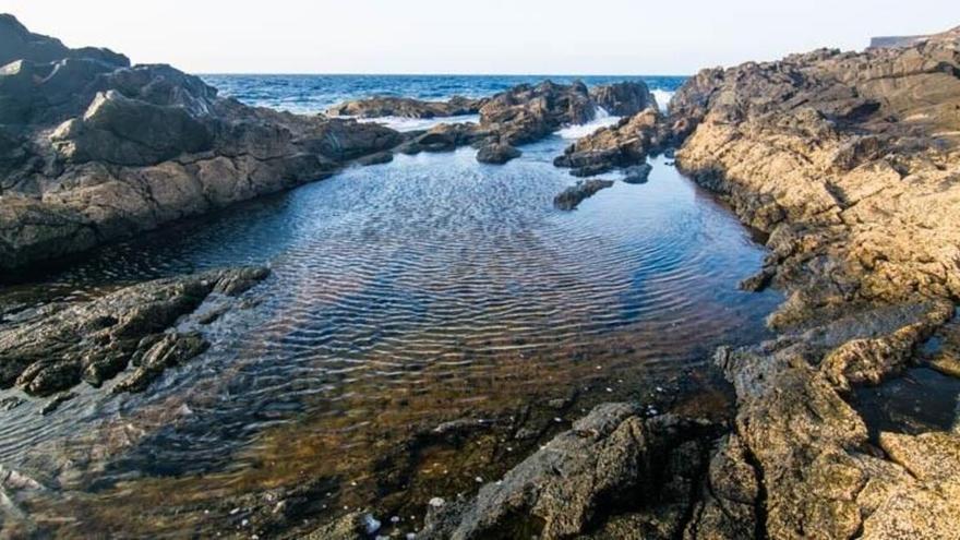 Piscinas naturales en Aguas Verdes, en Fuerteventura.