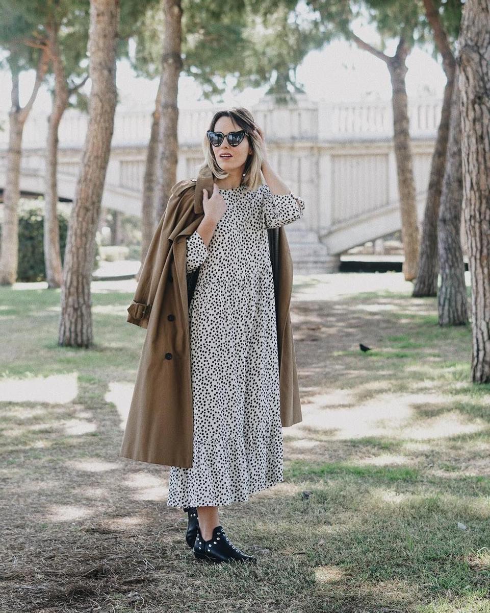 Macarena Gea con el vestido de lunares más famoso de Zara