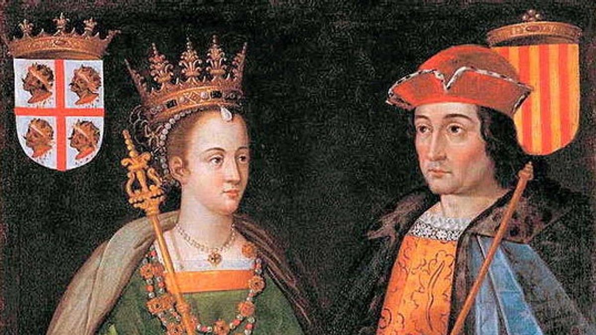 Una recreación de Petronila y Ramón Berenguer IV.