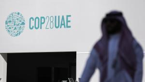 Logo de la COP28 de Dubái.