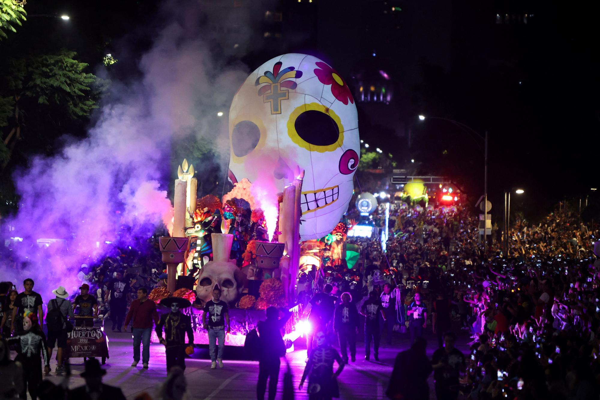 Day of the Dead parade in Mexico City