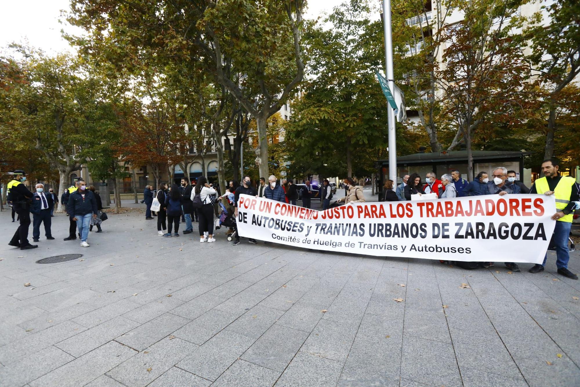 Tarde de protestas en Zaragoza