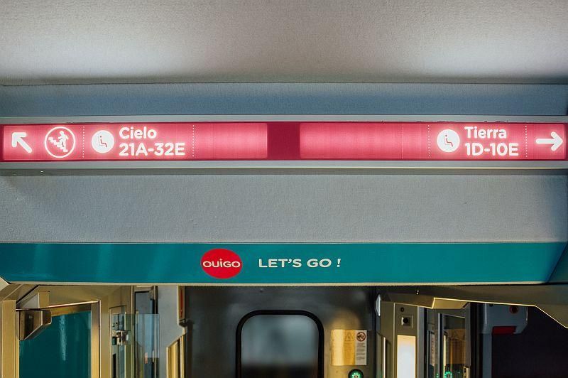 Así es el tren de Ouigo, con "cielo" y "tierra"