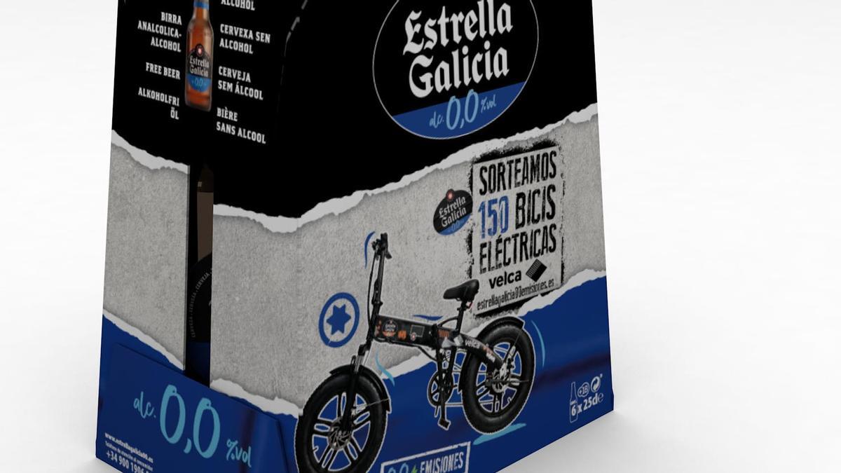 Campaña de Estrella Galicia 0,0 para potenciar la movilidad sostenible.