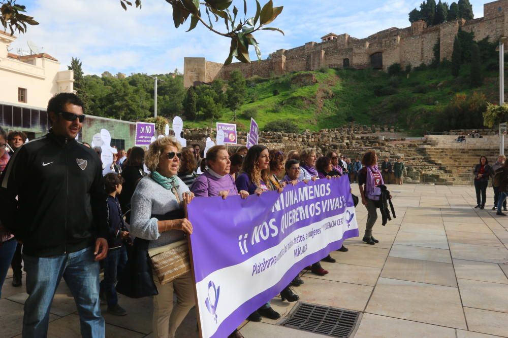 Manifestación contra la violencia de género en Málaga