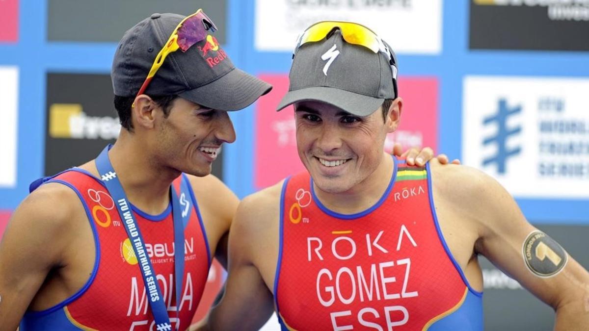 Mario Mola y Javier Gómez Noya, dos de los favoritos en triatlón.