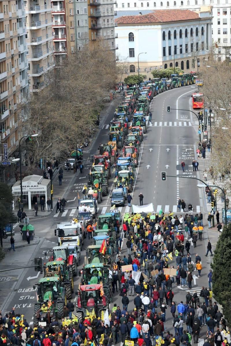 Tractorada en Zaragoza