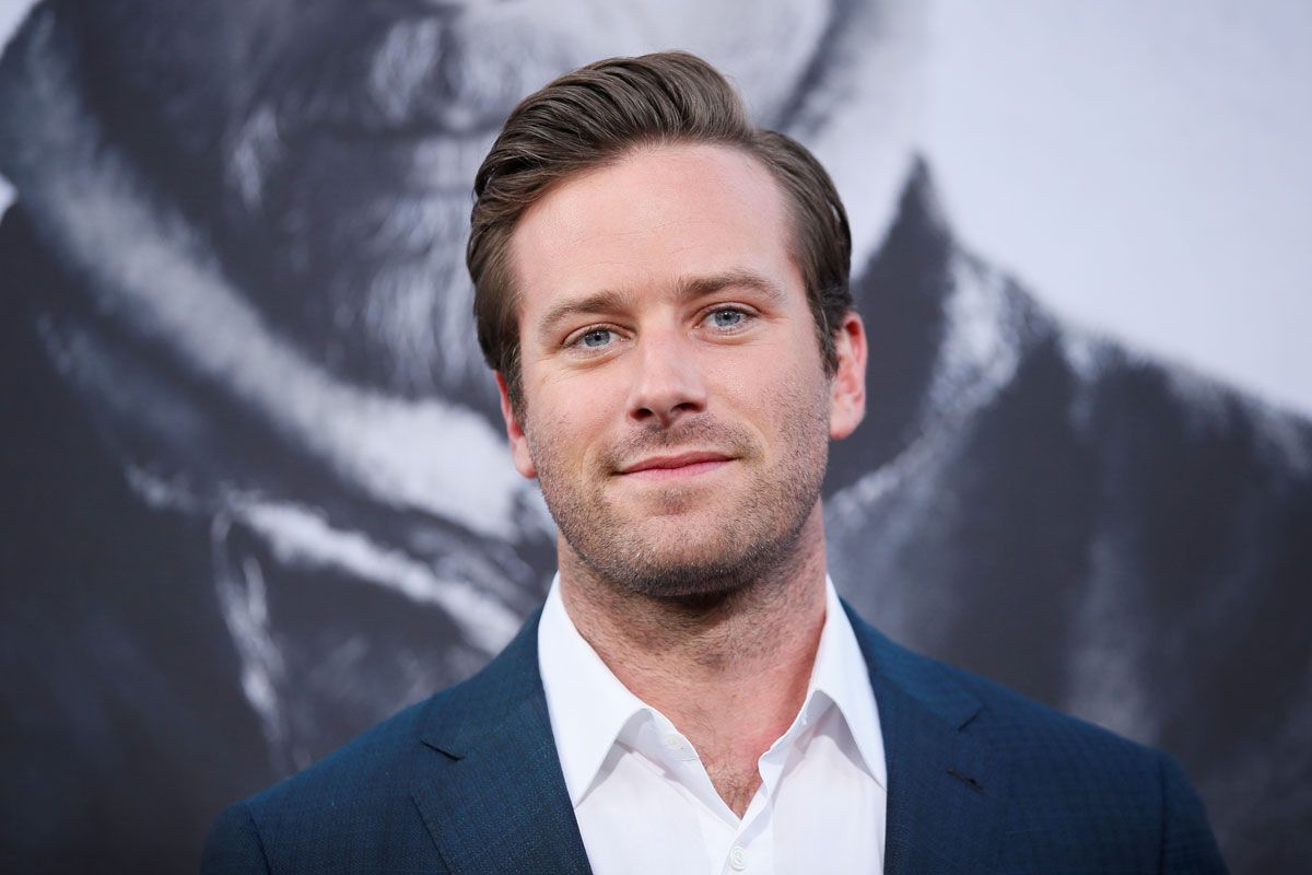 Armie Hammer en un photocall