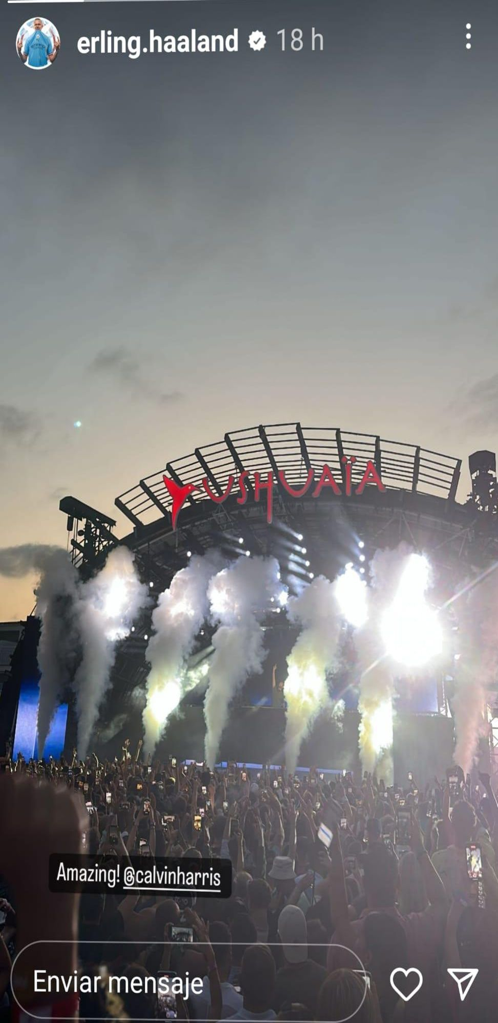 Una Historia De Instagram De Erling Haaland En Ushuaïa Ibiza