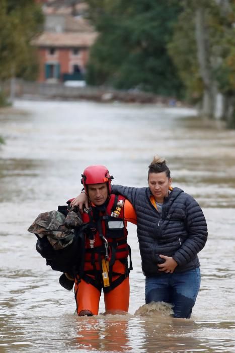 Inundaciones causadas por Leslie en Francia