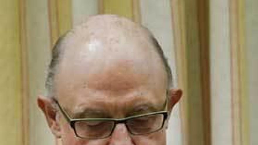 Montoro, ayer, en el Congreso.