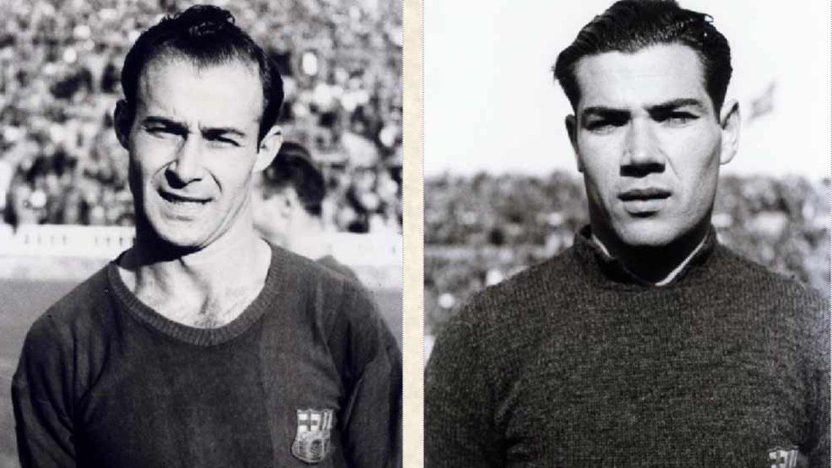 César Rodríguez y Juan Zambudio Velasco, conocido por el segundo apellido por gustar más al club azulgrana