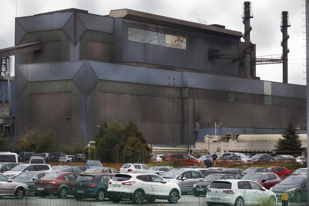 Jornada de trabajo en Arcelor en plena pandemia