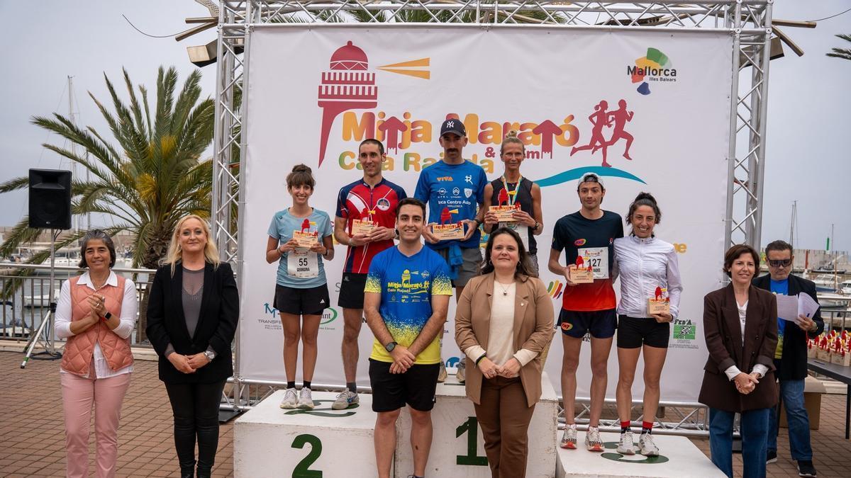 Podio de la Mitja Marató de Cala Rajada
