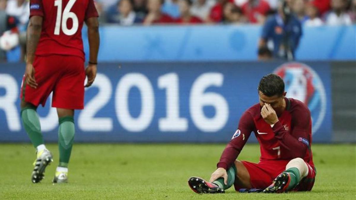 Cristiano dejó la final antes de tiempo y lloró desconsolado