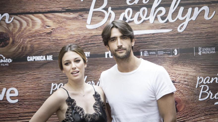 Blanca Suárez y Aitor Luna, ayer en Madrid. // Efe