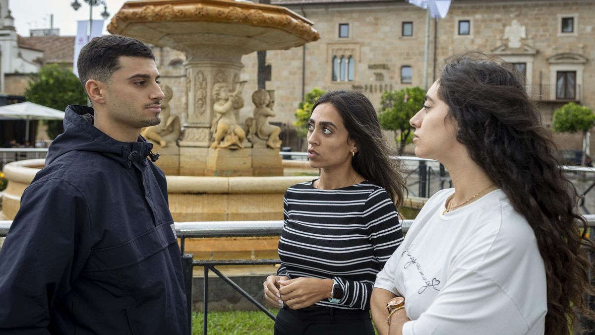 Los hermanos Tawfik, Ángel, María y Nazira, en Mérida