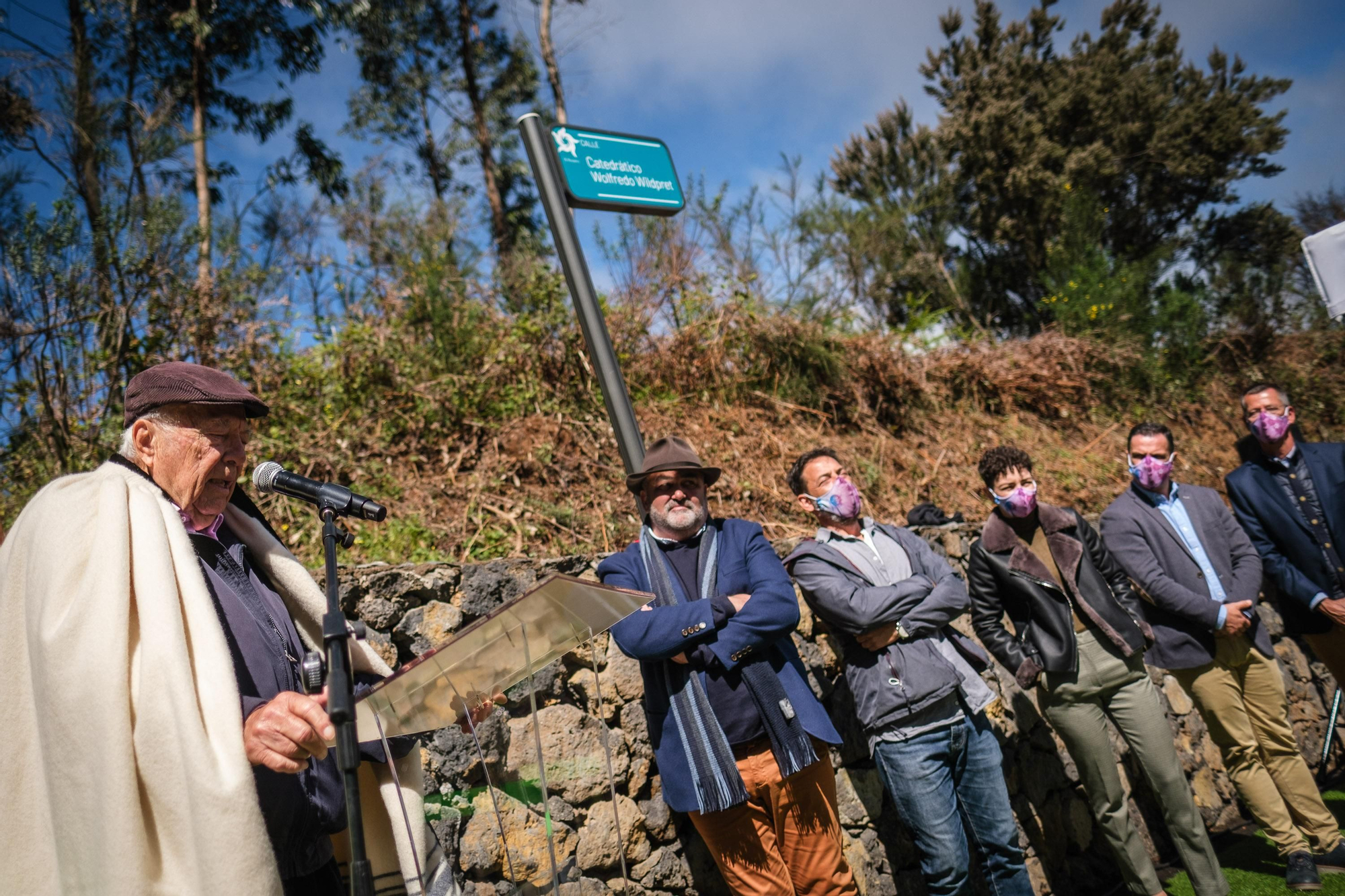 Inauguración de la calle Catedrático Wolfredo Wilpret