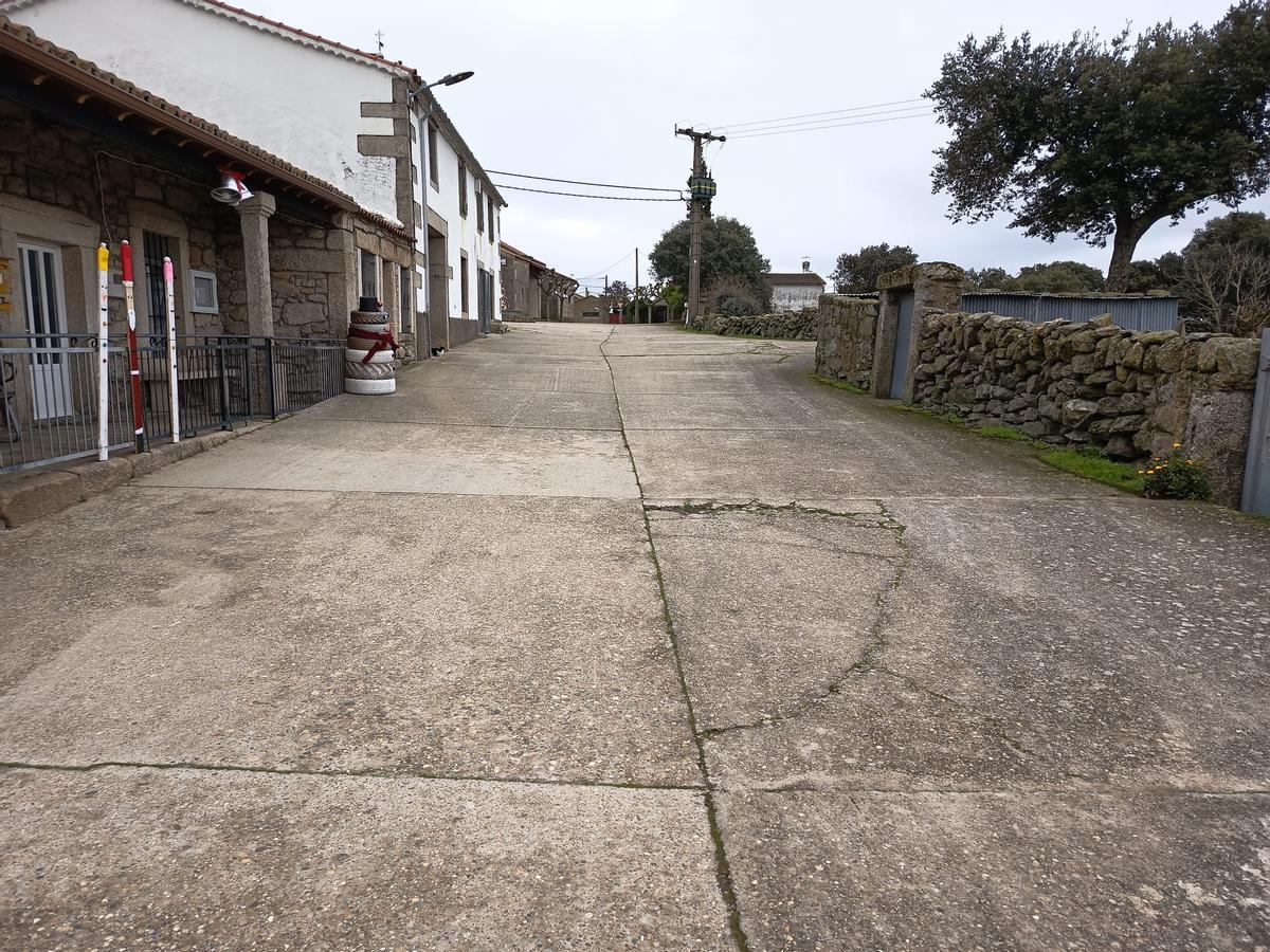 Uno de los tramos de travesía incluido en el proyecto de renovación que sufragará la Diputación.
