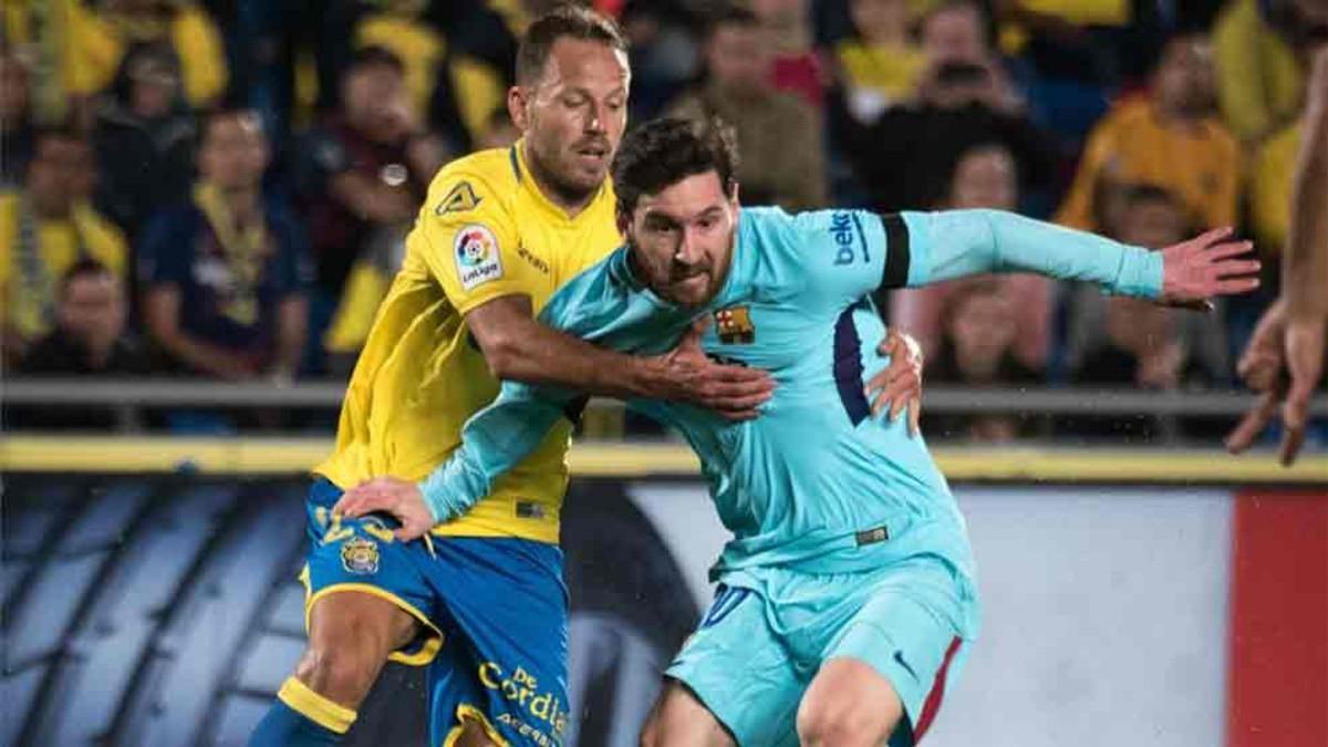 Messi fue el mejor jugador del Barcelona en el Gran Canaria