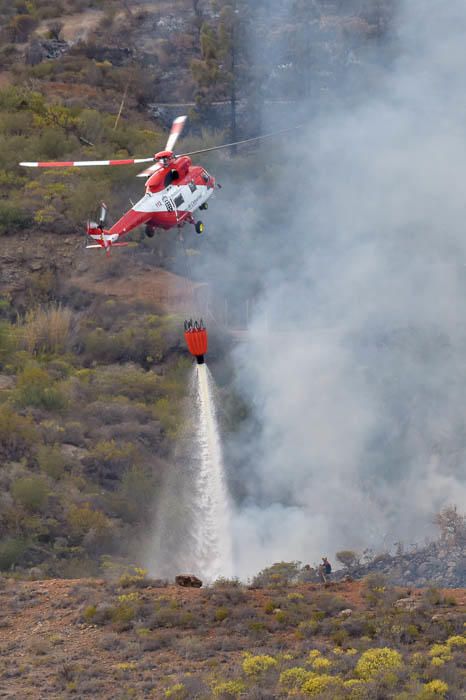 Incendio el hotel Molino del Agua, en Ayacata