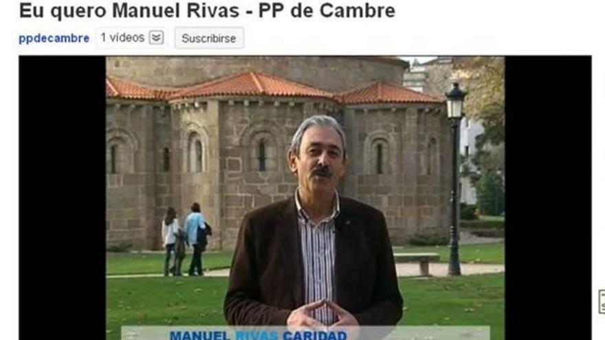 Un instante del vídeo oficial de presentación del candidato del PP en Cambre. / la opinión