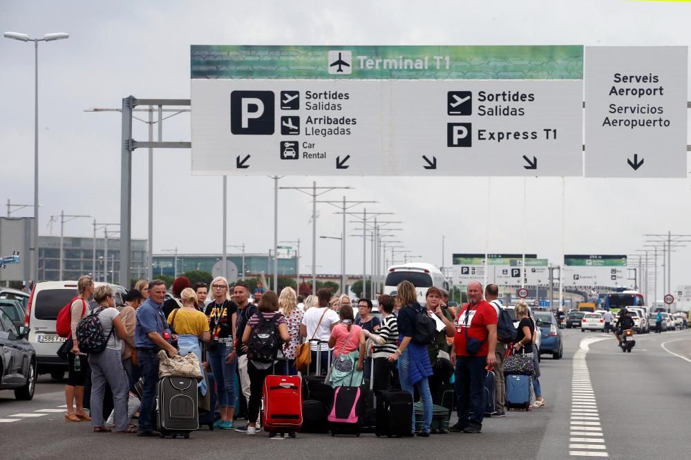 Tensión en El Prat tras la sentencia del ''procés''