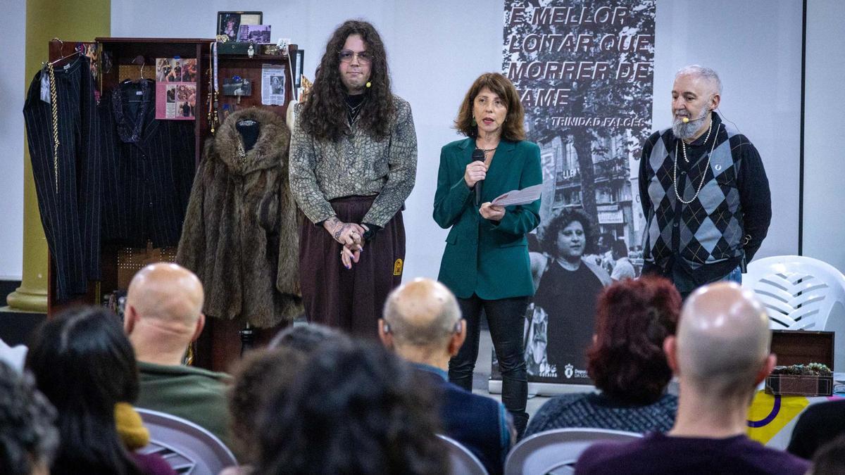 Inauguración de la muestra sobre Trini Falcés.