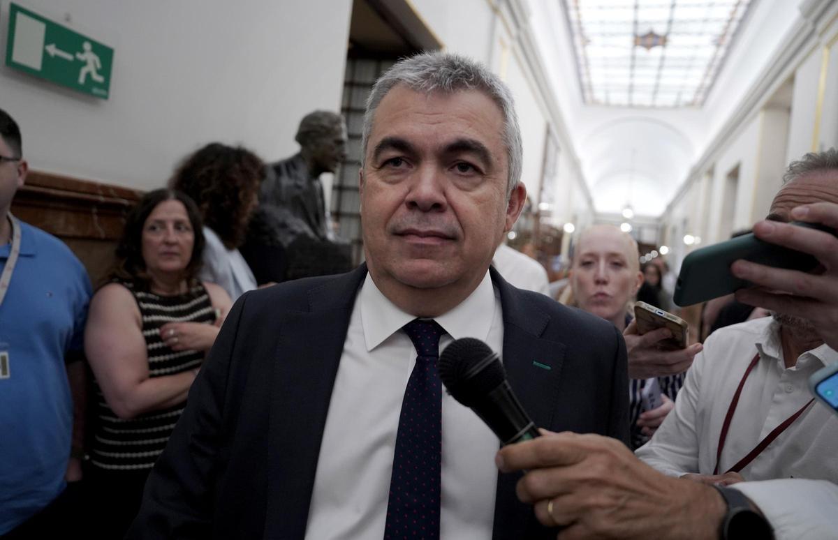 Santos Cerdán, en el Congreso. Santos Cerdán, en el Congreso.
