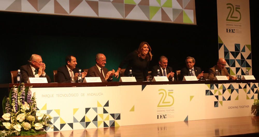 El Palacio de Congresos de Málaga acoge el acto institucional de celebración del aniversario de la tecnópolis malagueña, con la presencia de la presidenta de la Junta