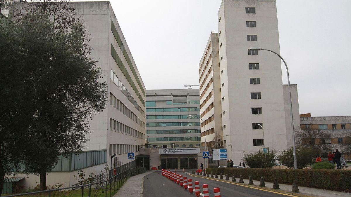 A la derecha de la imagen, el hospital Materno Infantil de Ourense.